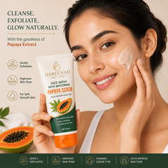 Dareenah Papaya Scrub Face Wash