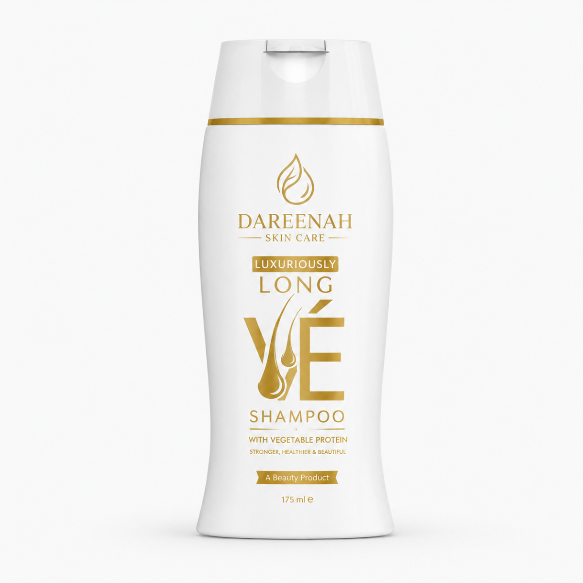 Dareenah Luxuriously Long Vé Shampoo – White & Gold Edition